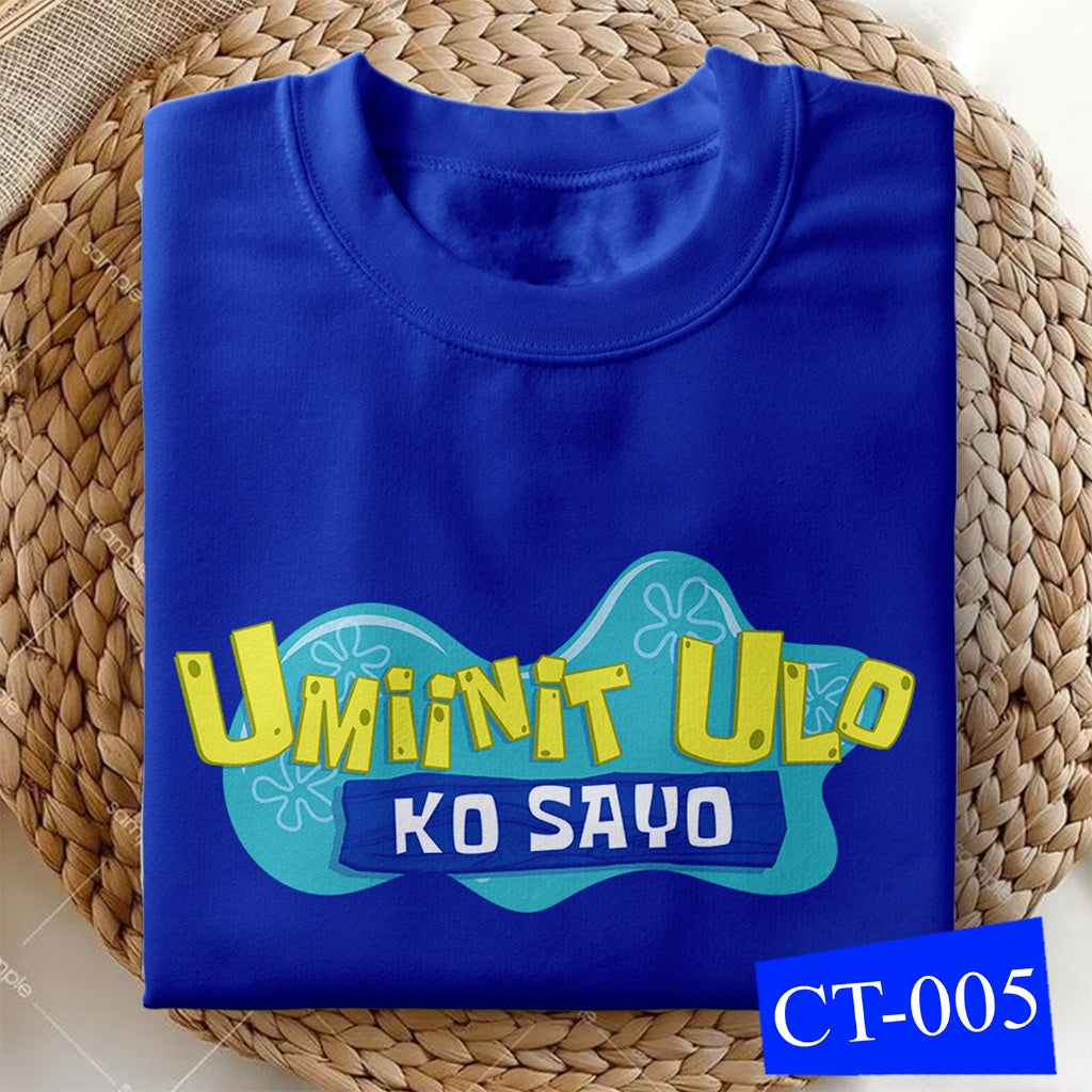 Shirt planet Funny Parody Finding money, Ayoko sayo baduy ka eh Statement Design T-shirt Unisex