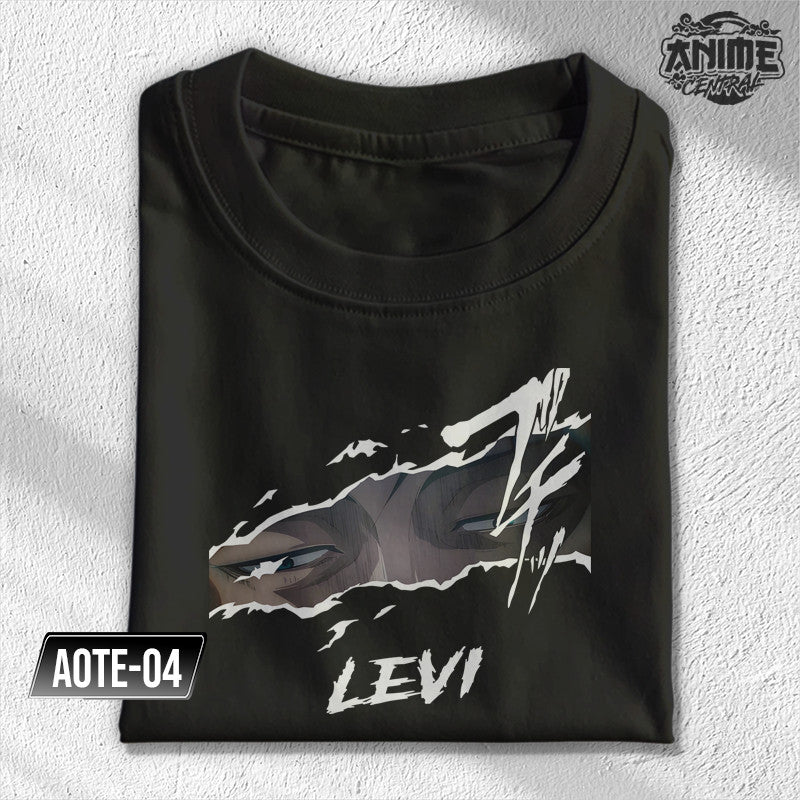 Anime Attack on titan half face Eren, Levi, Mikasa, Armin Character Design T-shirt Unisex