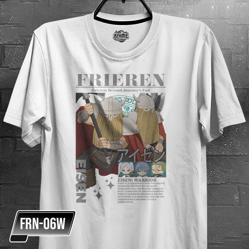 Anime Frieren, Fern,  Himmel,  Heiter,  Stark,  Eisen Character Design T-shirt Unisex High quality