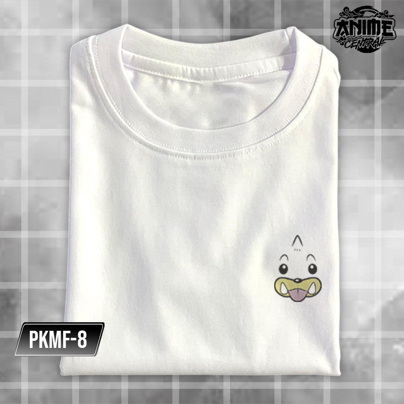 Anime Famous Character Pokemon Logo Faces Pikachu, Balbasaur, Charmander Design T-shirt Unisex