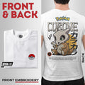 Embroidery Front Pokemon Cubone Characters Bootleg Design T-shirt Unisex High quality
