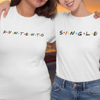 Shirt planet  Friends Funny Parody Kuntento, Iniwan, Pabida, Tanga, Single Statement Design T-shirt