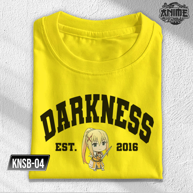 Anime Famous Konosuba  Kazuma, Megumin, Aqua, Darkness Character Design T-shirt Unisex