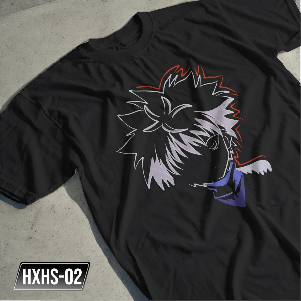 Famous anime Hunter x Hunter Silhoutte Killua, Kurapika,  Gon Character Design T-shirt