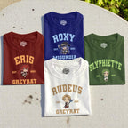 Famous Anime Jobless Reincarnation Eris, Roxy, Rudeus, Slyphiette Character Design T-shirt Unisex