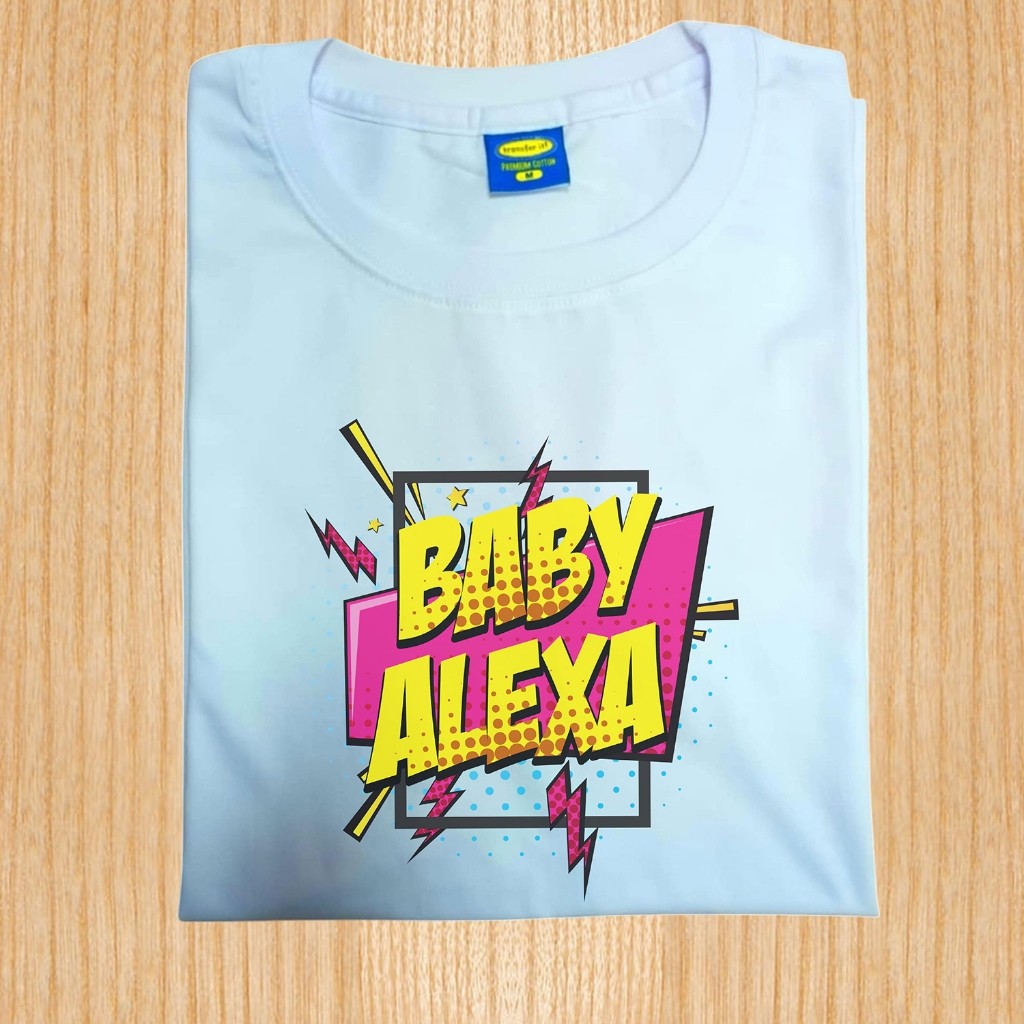 Transfer It Personalized Comics Design Super Mom Super dad Baby Family Shirt Sold per Piece