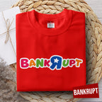 Shirt planet Parody Toys store Bankrupt White R.Blue Red Black Color Design T-shirt Unisex