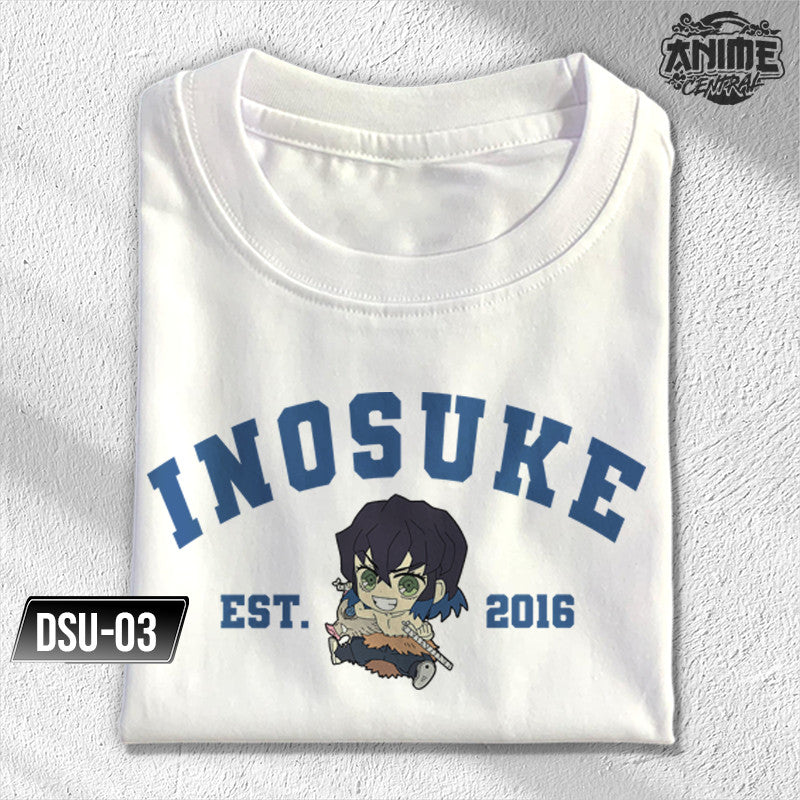 Famous anime Demon Slayer University Tanjiro Zenitsu Inosuke Nezuko Character Design T-shirt Unisex