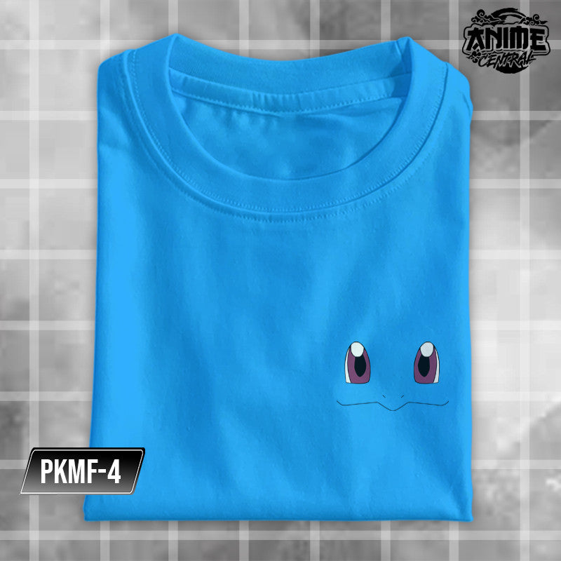 Anime Famous Character Pokemon Logo Faces Pikachu, Balbasaur, Charmander Design T-shirt Unisex