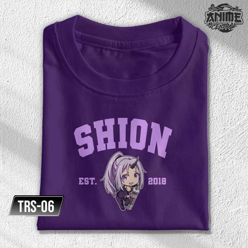 Anime That time I reincarnated as Slime Rimuru, Shion, Gobta, Shuna, Milim Character Design T-shirt