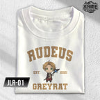Famous Anime Jobless Reincarnation Eris, Roxy, Rudeus, Slyphiette Character Design T-shirt Unisex