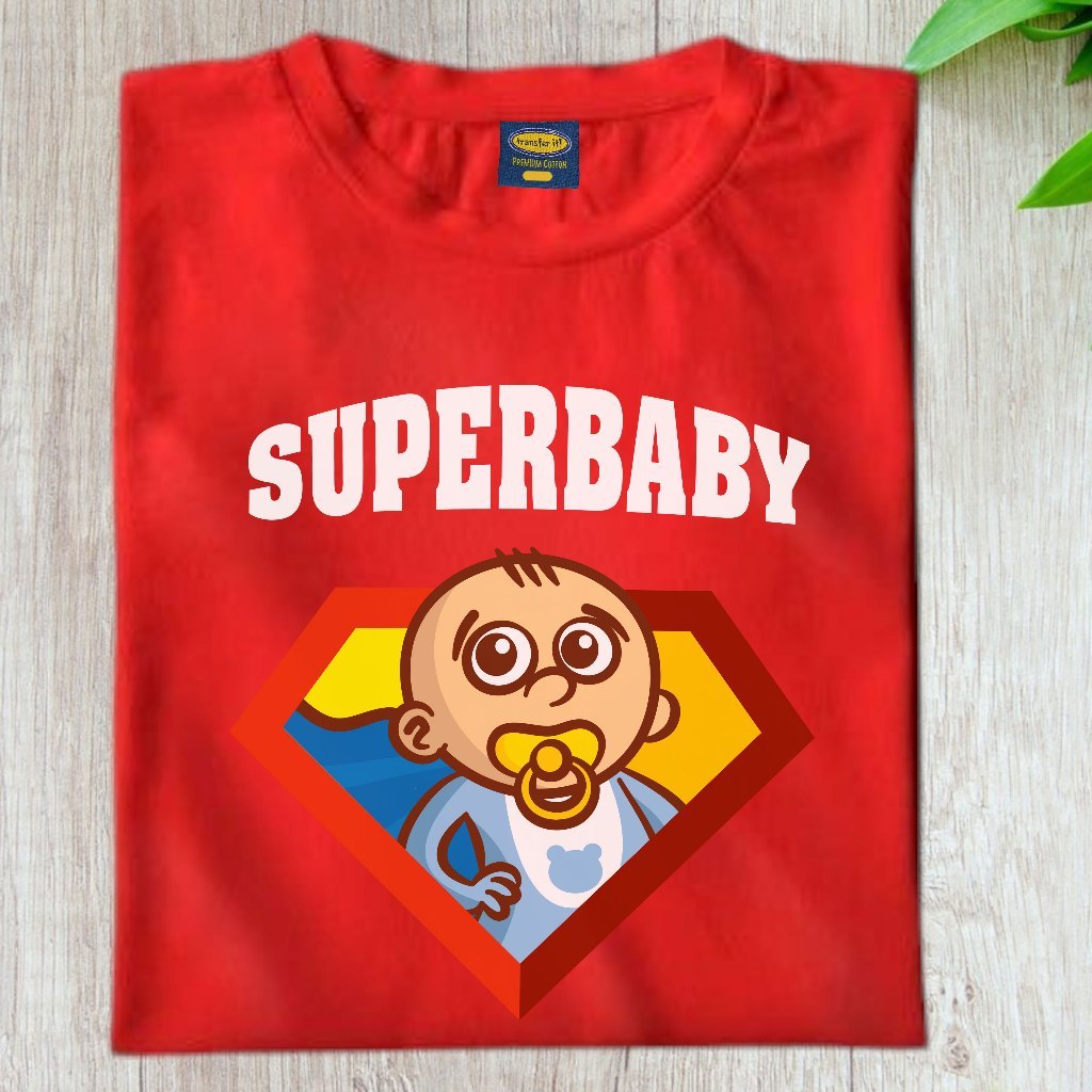 Transfer It Superhero Family Super Mom Dad Kid   Personalize Family Shirt SOLD per PIECE