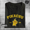 Pokemon Character Pikachu Charmander Jigglypuf Meowth Snorlax Charizard University Design T-shirt