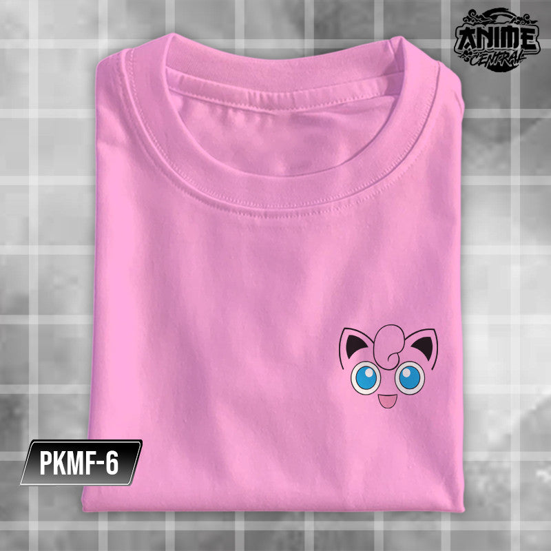 Anime Famous Character Pokemon Logo Faces Pikachu, Balbasaur, Charmander Design T-shirt Unisex
