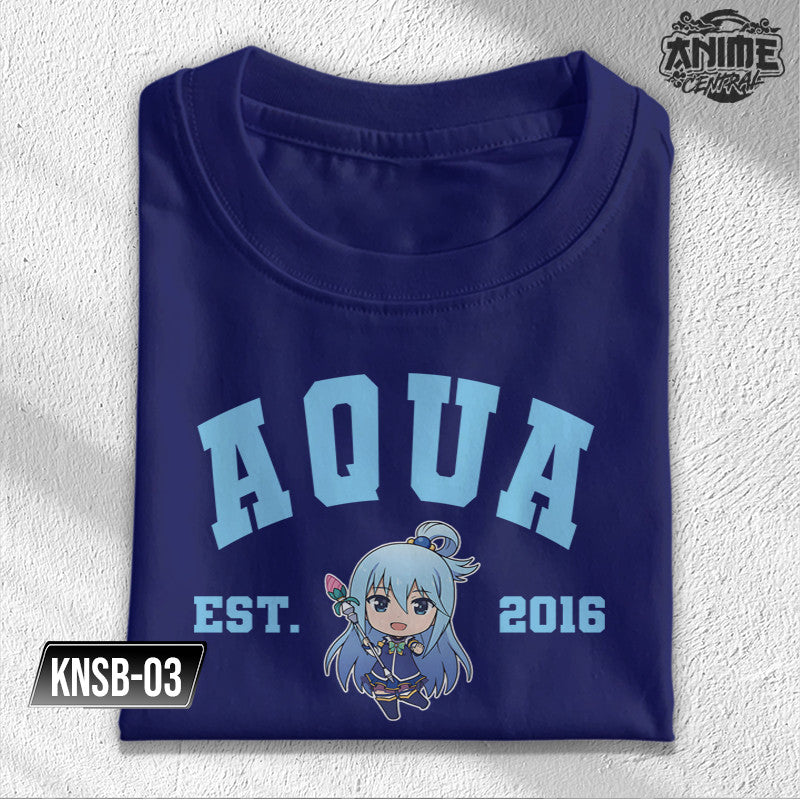 Anime Famous Konosuba  Kazuma, Megumin, Aqua, Darkness Character Design T-shirt Unisex