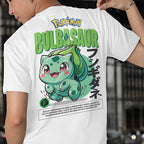 Embroidery Front Pokemon Bulbasaur Characters Bootleg Design T-shirt Unisex High quality