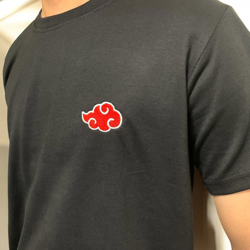 Embroidery Famous Anime Naruto Character Logo Design T-shirt Unisex High quality