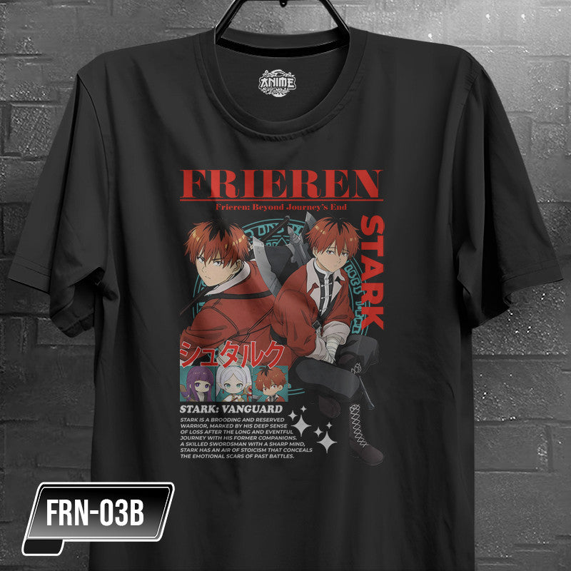 Anime Frieren, Fern,  Himmel,  Heiter,  Stark,  Eisen Character Design T-shirt Unisex High quality