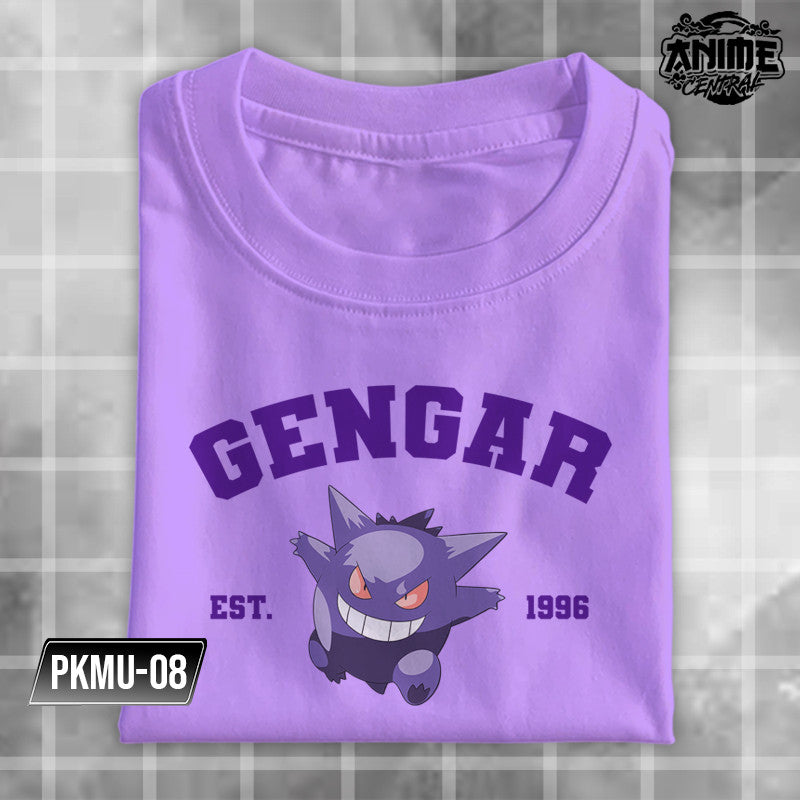 Pokemon Character Pikachu Charmander Jigglypuf Meowth Snorlax Charizard University Design T-shirt