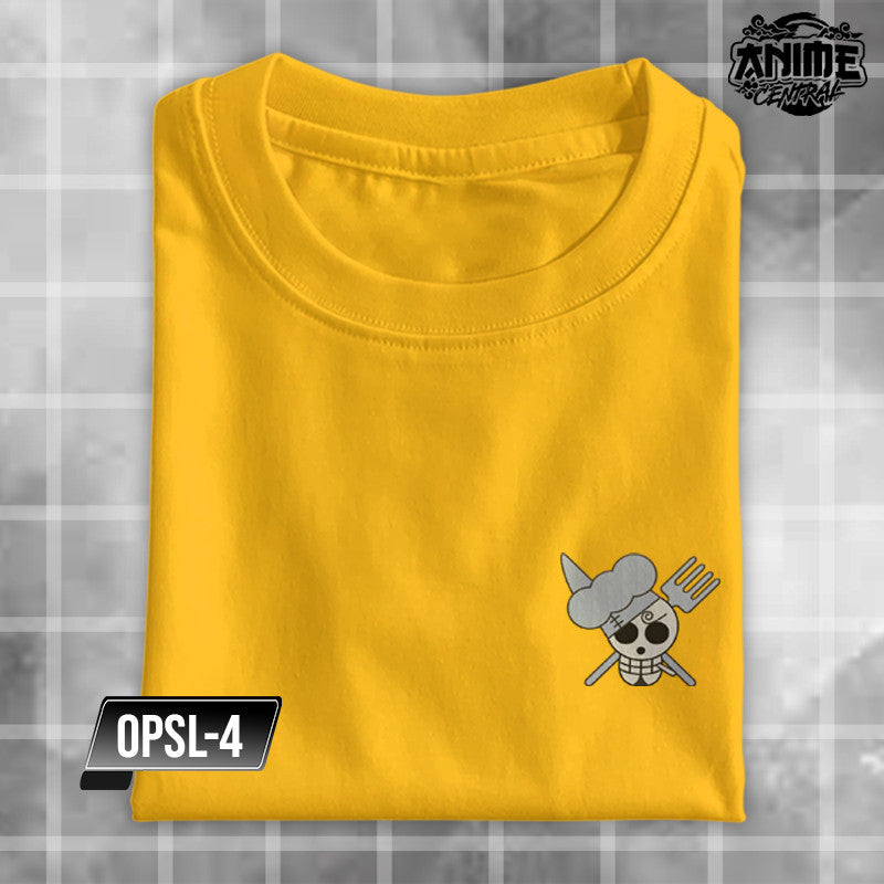 Embroidery Anime One piece Character logo Luffy, Chopper, Zoro, Sanji, Robin Design T-shirt Unisex