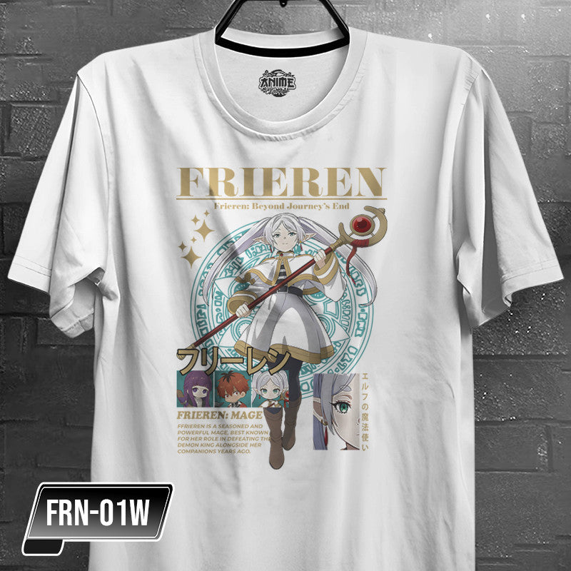 Anime Frieren, Fern,  Himmel,  Heiter,  Stark,  Eisen Character Design T-shirt Unisex High quality