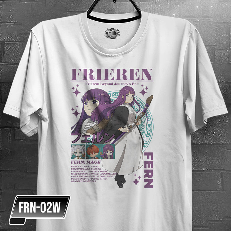 Anime Frieren, Fern,  Himmel,  Heiter,  Stark,  Eisen Character Design T-shirt Unisex High quality