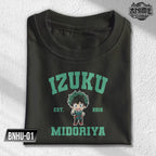 Anime My hero academia University theme Shoto, Izuku, Katsuki, Momo,Ochaco Character Design T-shirt