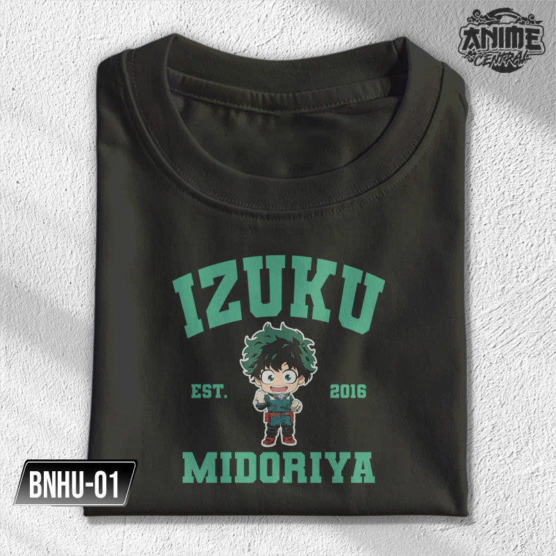 Anime My hero academia University theme Shoto, Izuku, Katsuki, Momo,Ochaco Character Design T-shirt