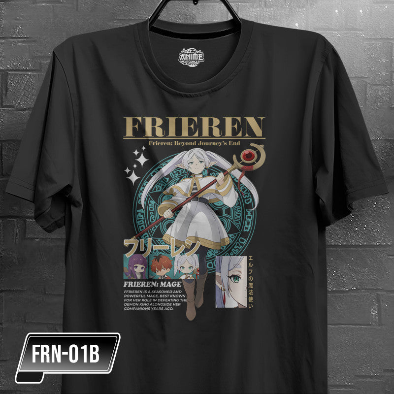 Anime Frieren, Fern,  Himmel,  Heiter,  Stark,  Eisen Character Design T-shirt Unisex High quality
