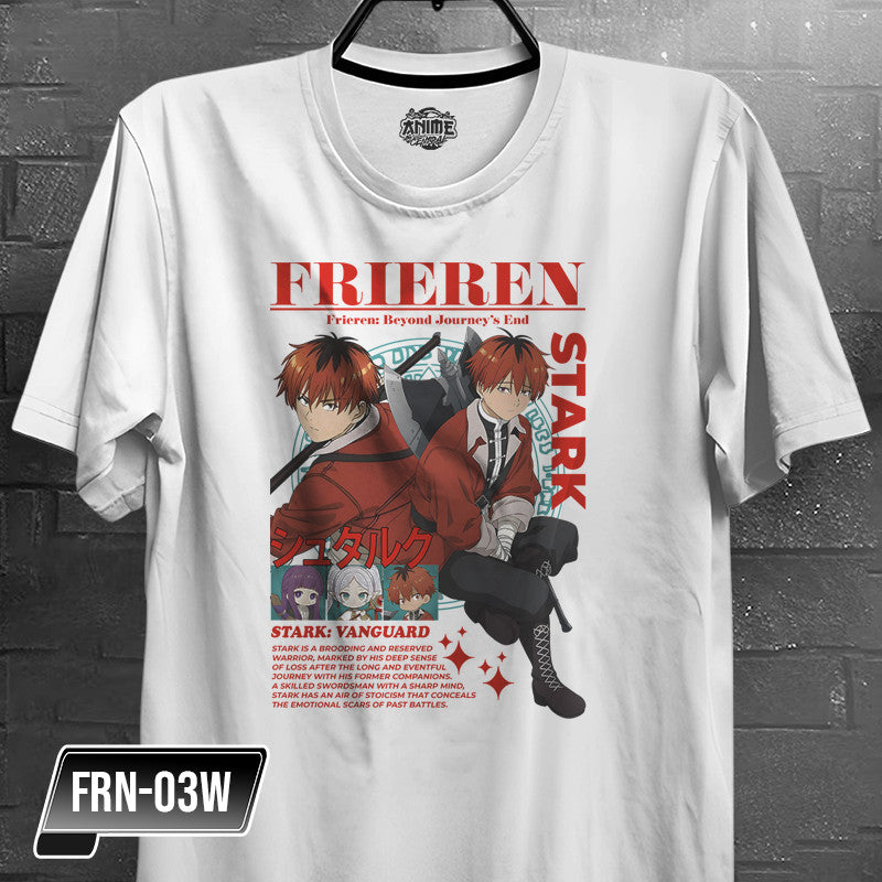Anime Frieren, Fern,  Himmel,  Heiter,  Stark,  Eisen Character Design T-shirt Unisex High quality