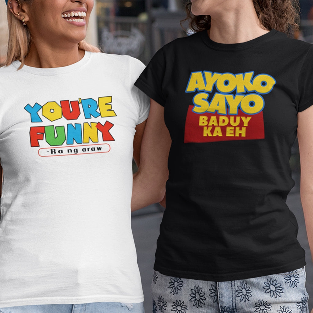 Shirt planet Funny Parody Finding money, Ayoko sayo baduy ka eh Statement Design T-shirt Unisex
