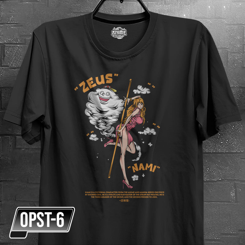 Anime One piece Strawhat Pirate Crew Zoro, Sanji, Usopp, Franky, Chopper Character Design T-shirt