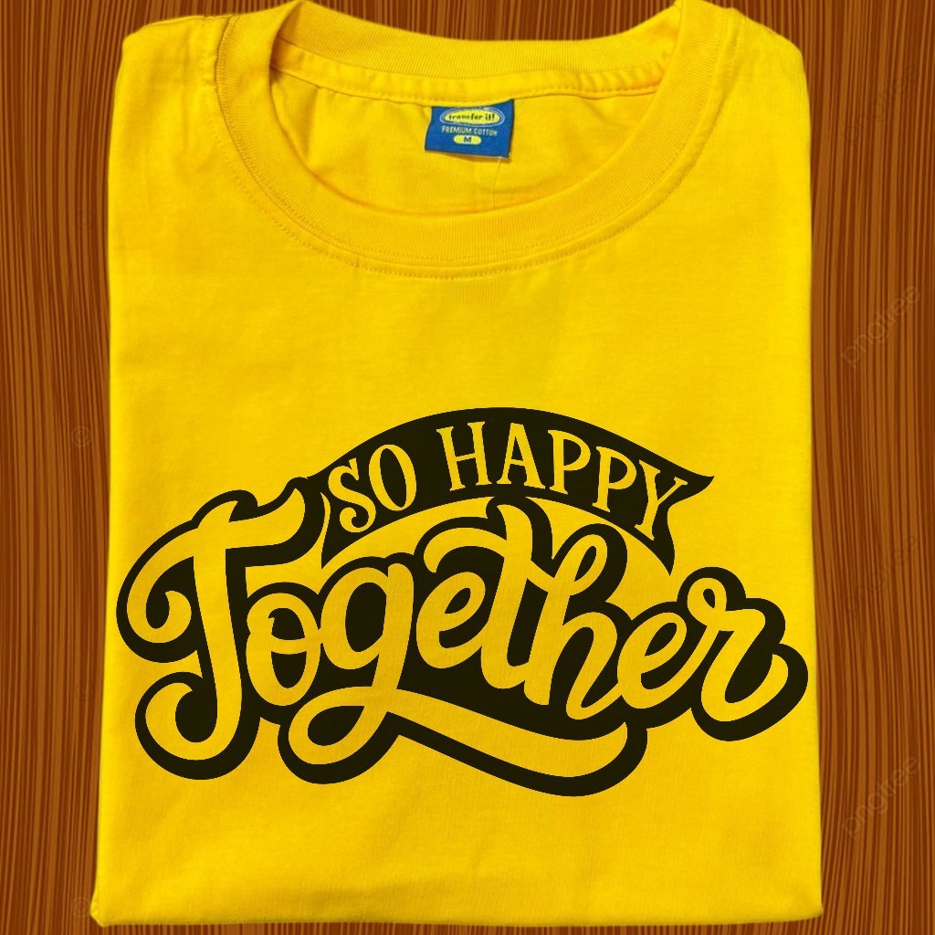 Transfer it Reunion Family Shirt So Happy Together Family Statement Sold per piece