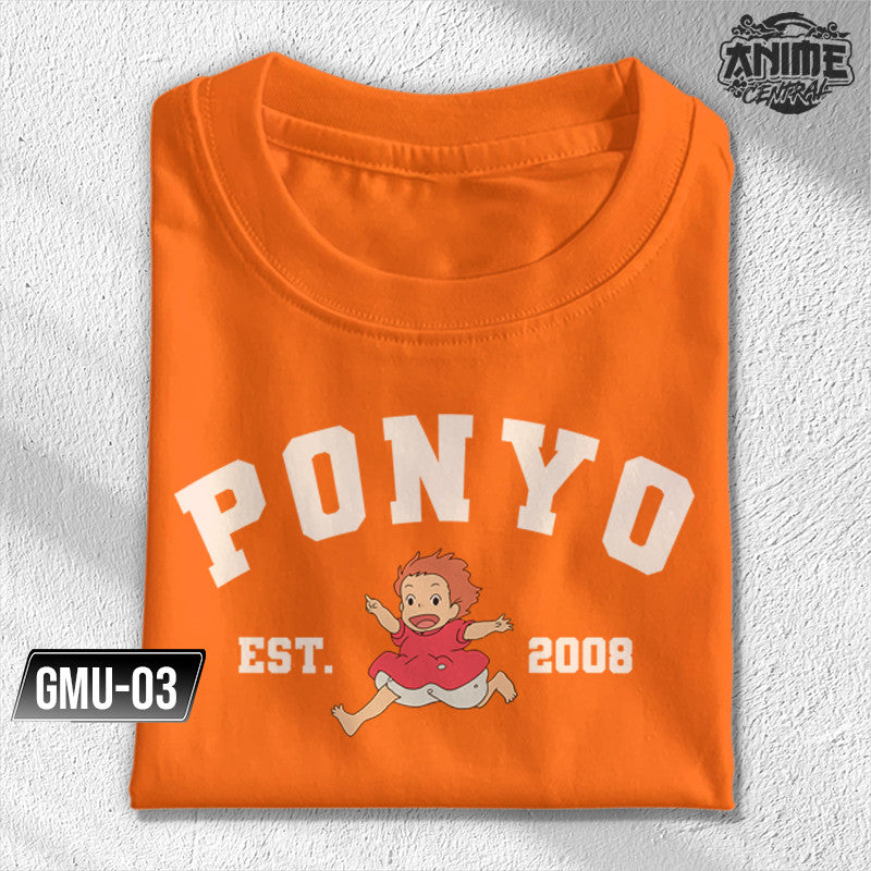 Anime Studio Ghibli Character Totoro No - Face Ponyo Calcifer Jiji Catbus Design T-shirt Unisex