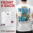 Embroidery Front Pokemon Totodile Characters Bootleg Design T-shirt Unisex High quality