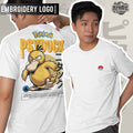 Embroidery Front Pokemon Psyduck Characters Bootleg Design T-shirt Unisex High quality
