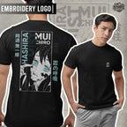 Anime Demon Slayer Mist Hashira Muichiro Tokito Design Embroidery T-shirt Unisex High quality