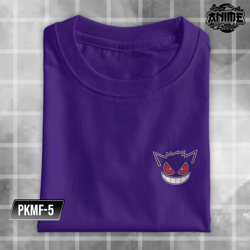 Anime Famous Character Pokemon Logo Faces Pikachu, Balbasaur, Charmander Design T-shirt Unisex