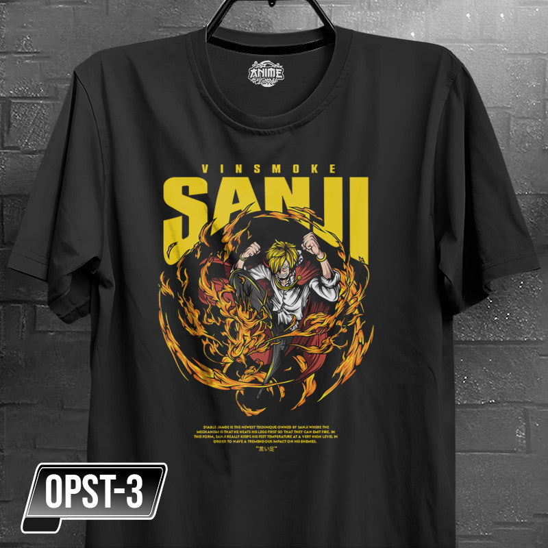 Anime One piece Strawhat Pirate Crew Zoro, Sanji, Usopp, Franky, Chopper Character Design T-shirt