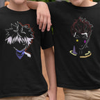 Famous anime Hunter x Hunter Silhoutte Killua, Kurapika,  Gon Character Design T-shirt