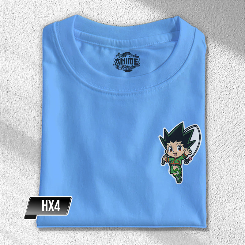 Anime Central Hunter X Hunter Anime Tees Gon Killua Kurapika Leorio Logo Pocket Unisex T-Shirt