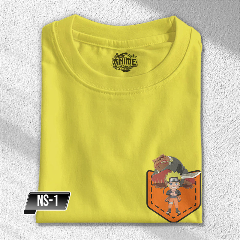 Anime Central New Pocket Collection Naruto Inspired Gaara,Sasuke,Jiraiya,Naruto Design Unisex