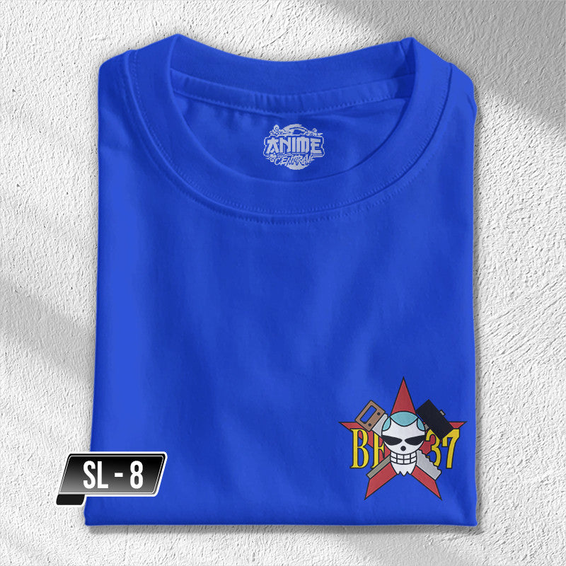 One Piece Strawhat Luffy Zoro Nami Sanji Chopper Brook Pocket Tees TShirt Cotton Unisex