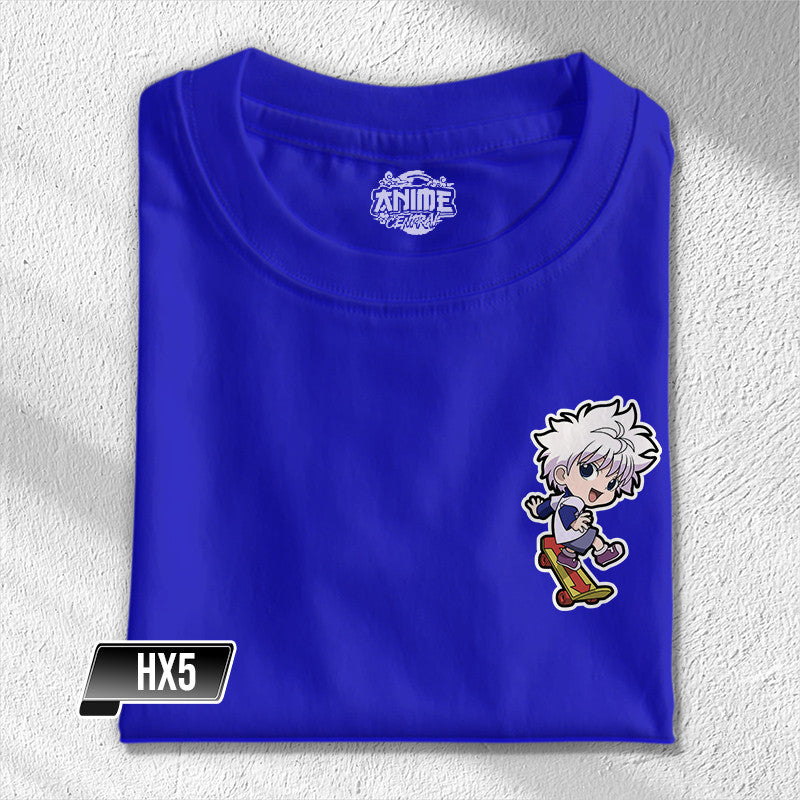 Anime Central Hunter X Hunter Anime Tees Gon Killua Kurapika Leorio Logo Pocket Unisex T-Shirt