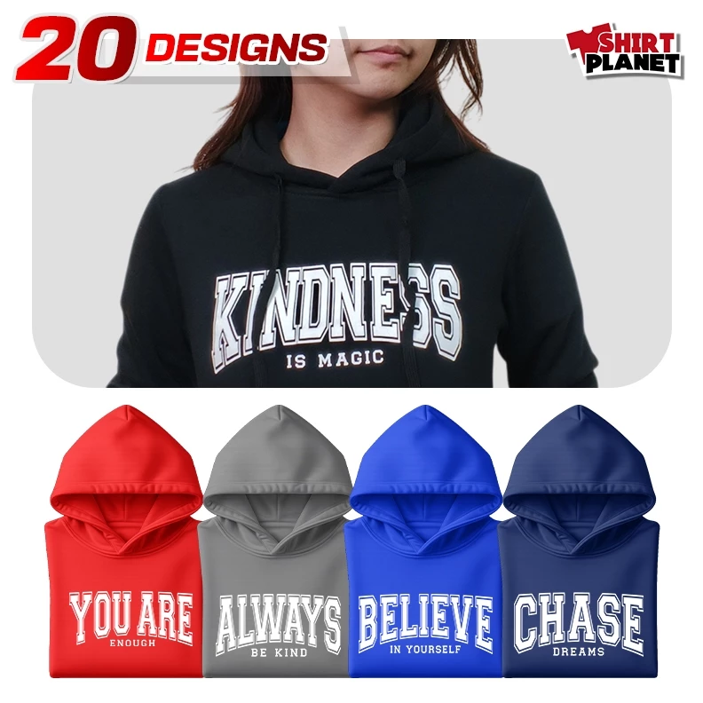 Shirt Planet Inspirational Motivational You are Enough Believe In Yourself Hoodie Jacket Unisex