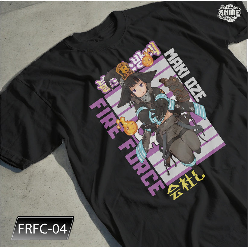 Anime Central Fire Force Character Shinra Arthur Maki Takehisa Benimaru Unisex Cotton T-Shirt