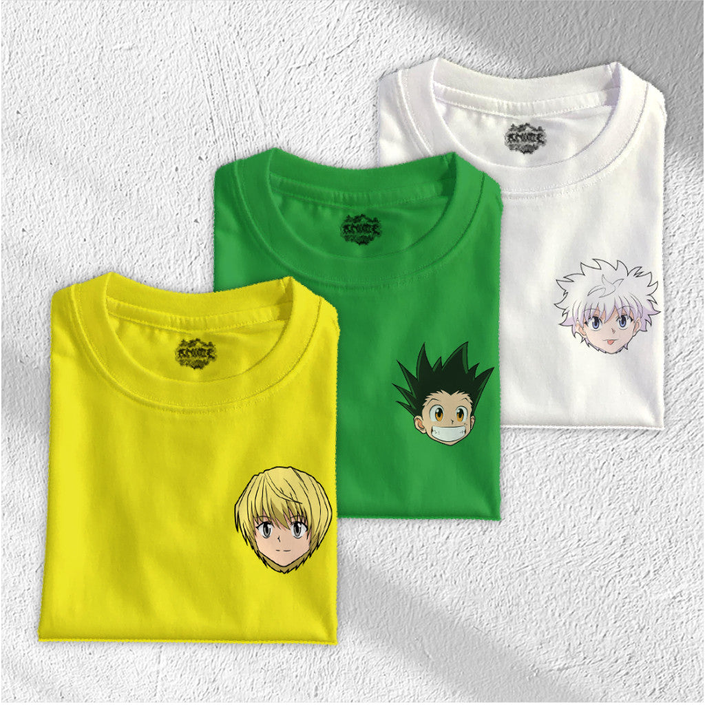 Anime Central Hunter X Hunter Anime Tees Gon Killua Kurapika Leorio Logo Pocket Unisex T-Shirt