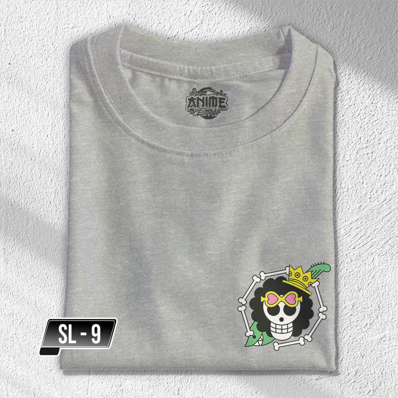 One Piece Strawhat Luffy Zoro Nami Sanji Chopper Brook Pocket Tees TShirt Cotton Unisex