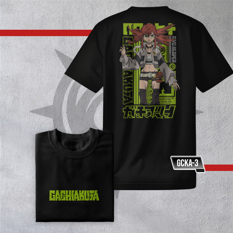 Anime Central Gachiakuta Rudo Surebrec,Enjin,Riyo Reaper Unisex High Quality Cotton T-Shirt