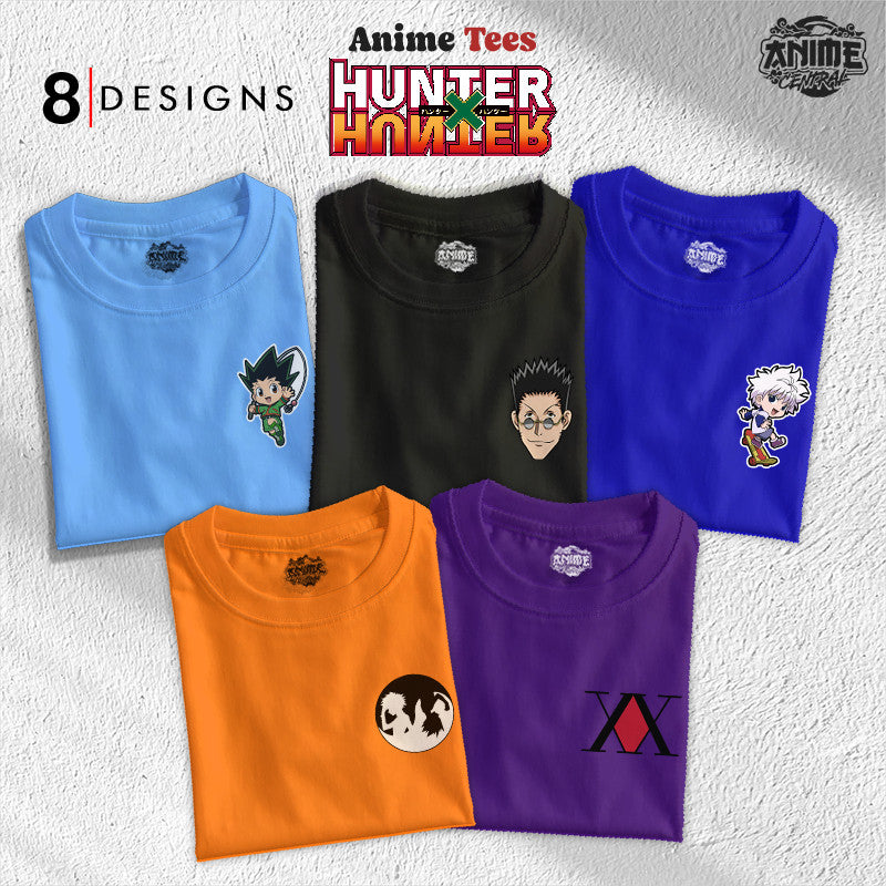 Anime Central Hunter X Hunter Anime Tees Gon Killua Kurapika Leorio Logo Pocket Unisex T-Shirt